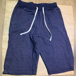 Blue Knee-Length Drawstring Shorts from H&M
